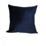Velvet Mendhi Style Pillow, Blue/Gold 20" x 20"