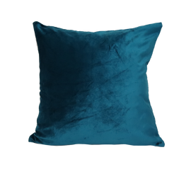 Velvet Mendhi Style Pillow, Teal/Gold 20
