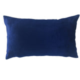 Velvet Pillow, Dark Blue - 14" X 24"