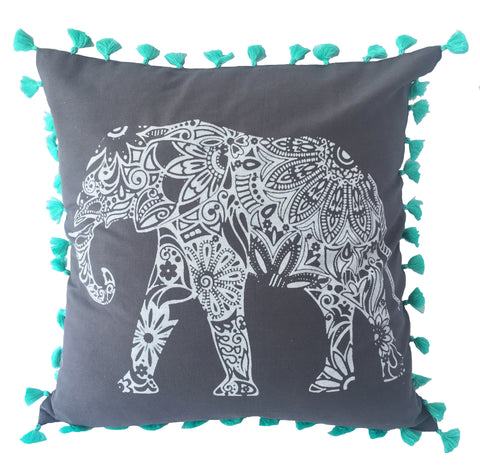 Elephant print best sale throw pillows