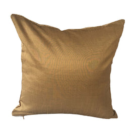 Stupa Print Pillow Velvet, Beige Gold  - 16