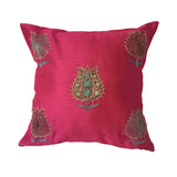 pillow lotus pattern pink 16" x 16"