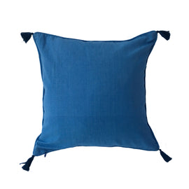 Woven Arrow Pattern Pillow, Natural/Blue  - 18