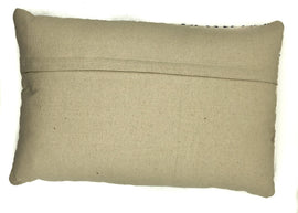 Etching Pattern Pillow - Natural / Royal Blue - 12