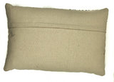 Etching Pattern Pillow - Natural / Black - 12" X 24"