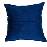 Raw Silk Printed Ikat Pattern, Fuchsia/Royal Blue - 16" x 16"