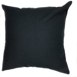 Ikat Woven Pillow, Black/Orange - 24
