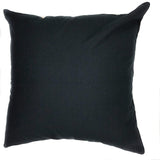 Ikat Woven Pillow, Black/Orange - 24" x 24"