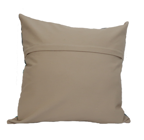 Suzani Style Beige/Red Embroidered Pillow - 20