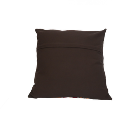 Suzani Style Black Multi-Color Embroidered Pillow - 20